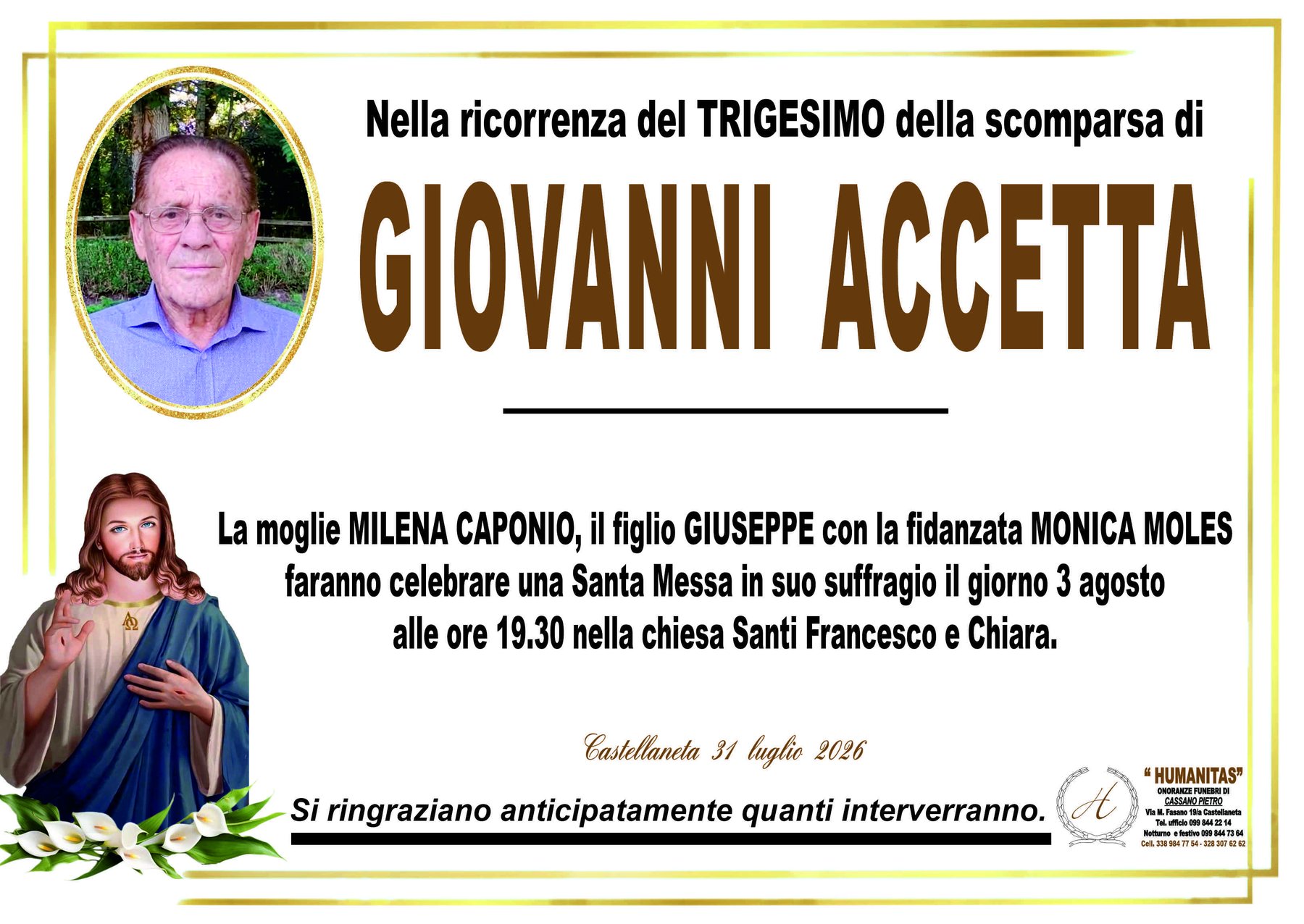 Manifesto di Giovanni Accetta