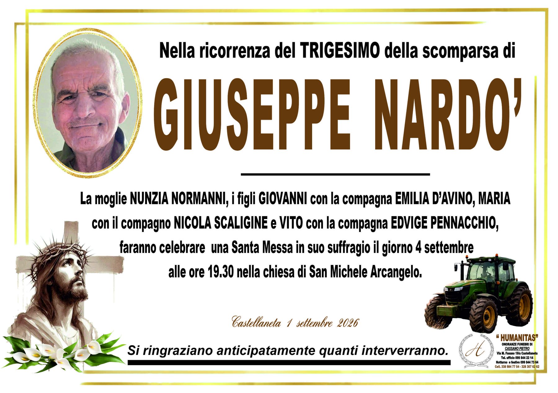 Manifesto di Giuseppe Nardò